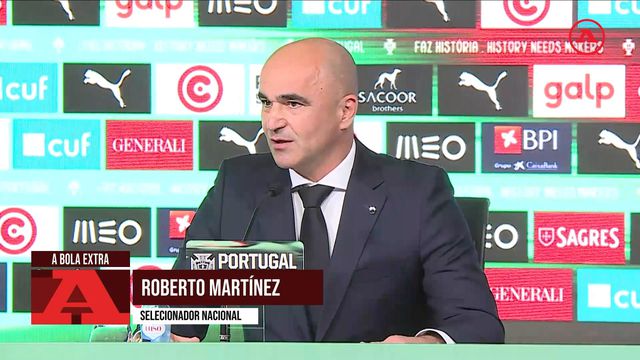 Roberto Martínez esclarece condição física de Renato Veiga e Francisco Conceição
