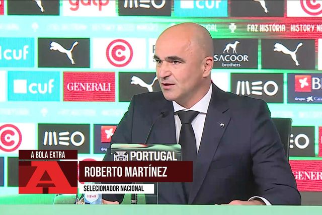 Roberto Martínez esclarece condição física de Renato Veiga e Francisco Conceição