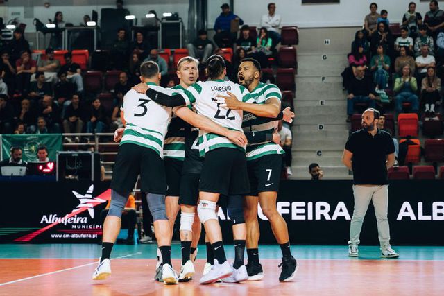 Sporting garantiu presença na final deste domingo, às 16h15, em Albufeira. Foto Diogo Oliveira/FPV