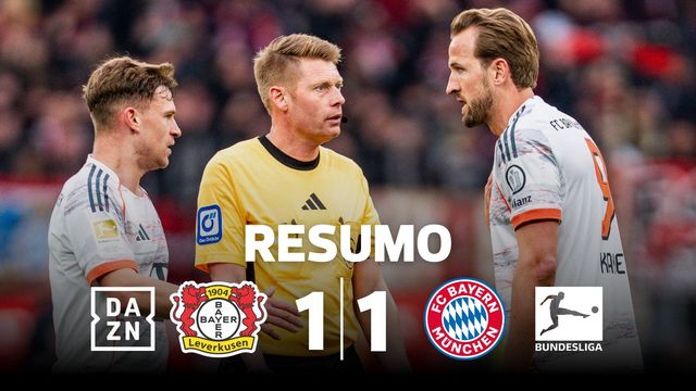 Bayern reduzido a nove salva um ponto em jogo caótico em Leverkusen (resumo)