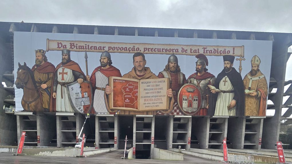 Faixa alude às raízes do clube, dos sócios, dos bracarenses e da própria cidade - Foto: SC Braga