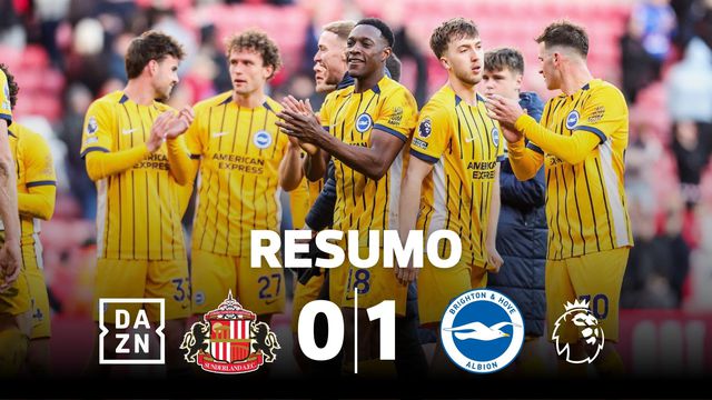 Golo improvável garante vitória do Brighton em Sunderland (resumo)
