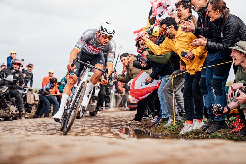 Mathieu van der Poel na Paris-Roubaix