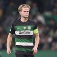 Hjulmand, capitão do Sporting, está em risco de falhar dérbi na Luz