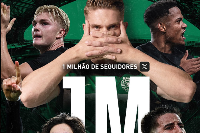 Sporting chega ao milhão no X