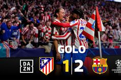 Lookman marca e coloca o Atlético novamente na frente da eliminatória