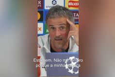 Luís Enrique surpreendido: «Como é que sabe isso?!»