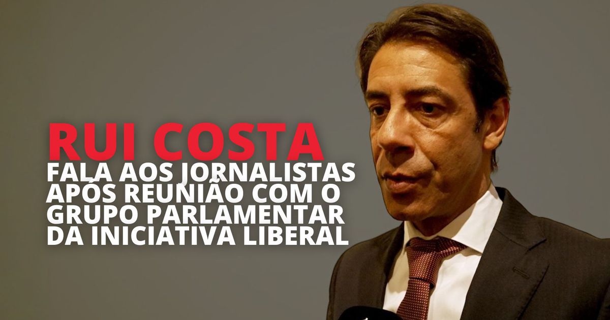 EM DIRETO: Rui Costa fala aos jornalistas à saída do Parlamento