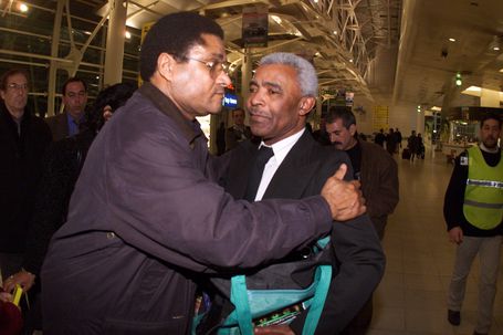 Vicente Lucas junto a Eusébio - Foto: A BOLA