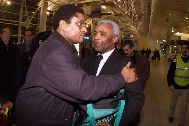 Vicente Lucas junto a Eusébio - Foto: A BOLA