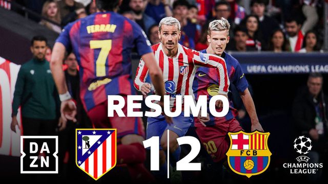 Atlético Madrid trava 'remontada' e espera por Arsenal ou Sporting (resumo)