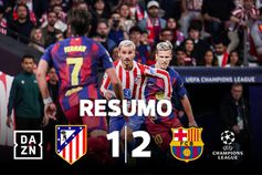 Atlético Madrid trava 'remontada' e espera por Arsenal ou Sporting (resumo)