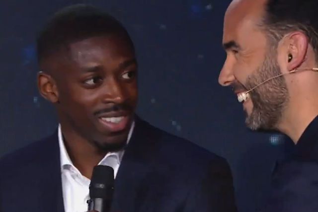 Vídeo: a brincadeira de Dembélé sobre o destino de Mbappé