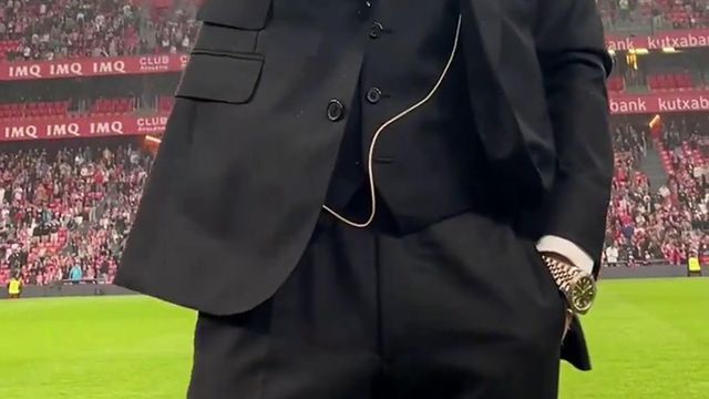 Muniain muito emocionado na despedida no San Mamés