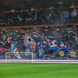 Adeptos da Sampdoria despedem-se da sua equipa no Luigi Ferraris