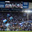 Festa do Alavés após derrotar o Barcelona
