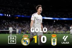 Gonzalo García coloca o Real Madrid em vantagem contra o último