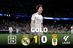 Gonzalo García coloca o Real Madrid em vantagem contra o último