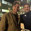 Gabriel foi desenvolvendo proximidade com os jogadores do Estoril, caso de Pizzi, que se vai despedir do futebol no jogo com o Benfica - Foto: D.R.