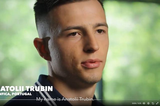 Trubin e companheiros lembram ao Mundo que a Ucrânia está em guerra