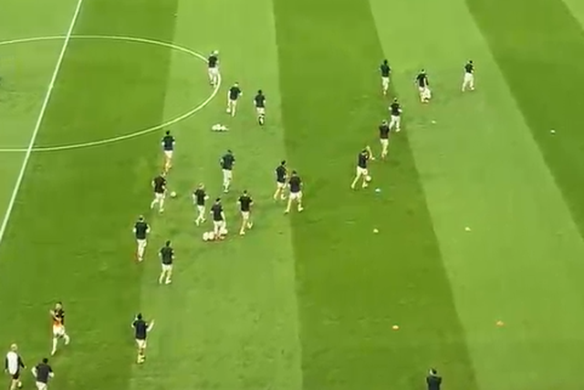 Entrada da Alemanha para o aquecimento