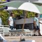 Jogadores da Seleção na praia em Palm Beach - Foto: Miguel Nunes