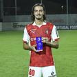 João Vasconcelos tem tido uma carreira ligada ao SC Braga, mas pode mudar de ares e rumar ao Santa Clara — Foto: FPF