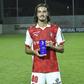 João Vasconcelos tem tido uma carreira ligada ao SC Braga, mas pode mudar de ares e rumar ao Santa Clara — Foto: FPF