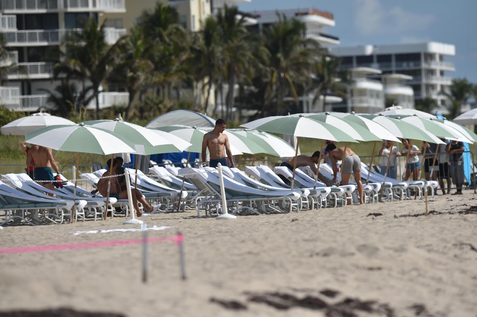 Jogadores da Seleção na praia em Palm Beach - Foto: Miguel Nunes