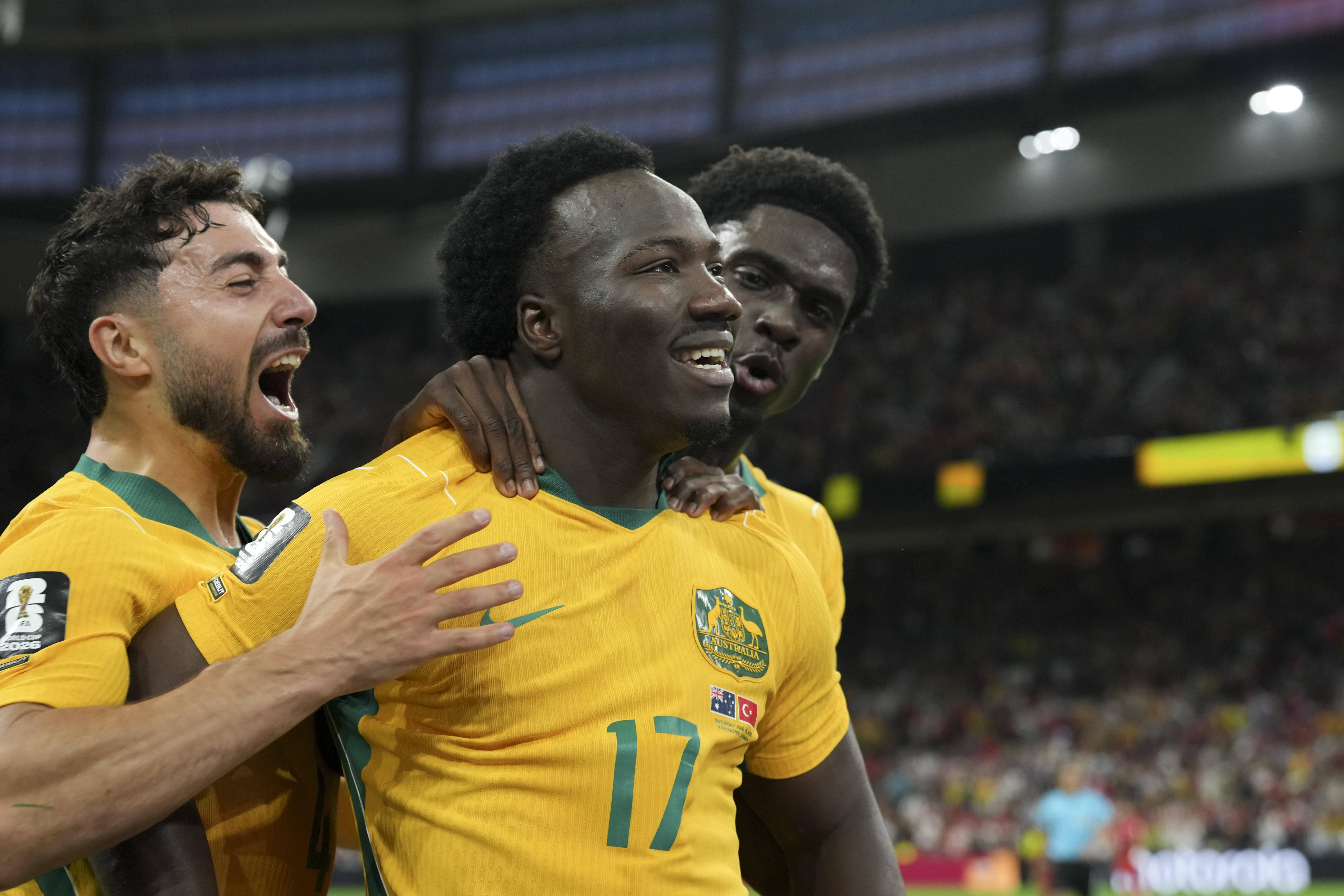 Nestory Irankunda festeja golo á Turquia no Mundial - Foto: IMAGO