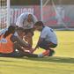 Susto após entrada mais intempestiva sobre Rafael Leão no primeiro treino da Seleção em Palm Beach - Foto: MIGUEL NUNES