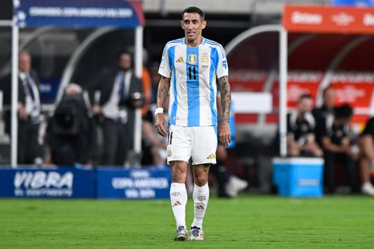 Di María titular no último jogo pela Argentina