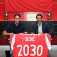 Dedic e Rui Costa na cerimónia de assinatura (SL Benfica)