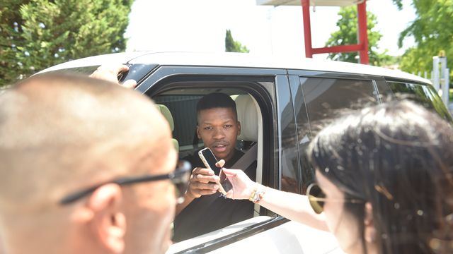 Florentino com adeptos do Benfica