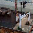 Momento em que Pavlidis pede a namorada em casamento