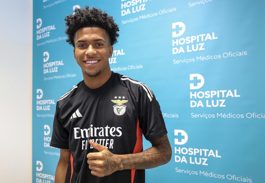 Joshua Wynder é, por agora, o quarto central do Benfica (foto: SLB)