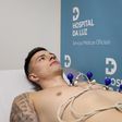 Trubin em exames médicos (foto: SL Benfica)