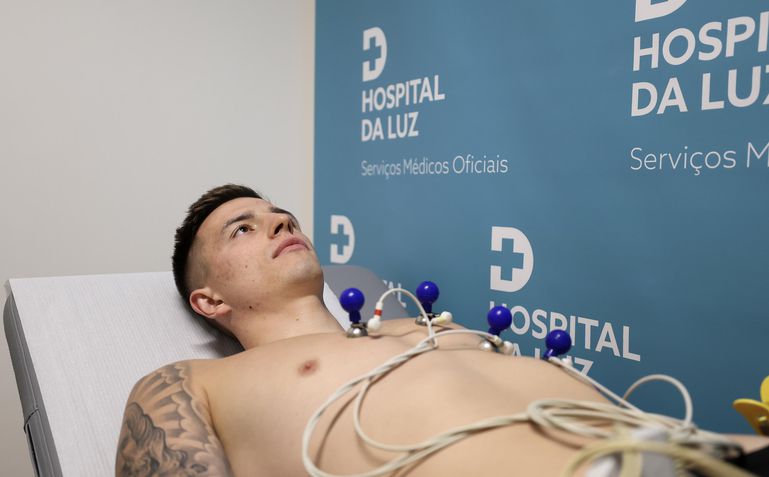 Benfica: um vislumbre dos primeiros exames médicos