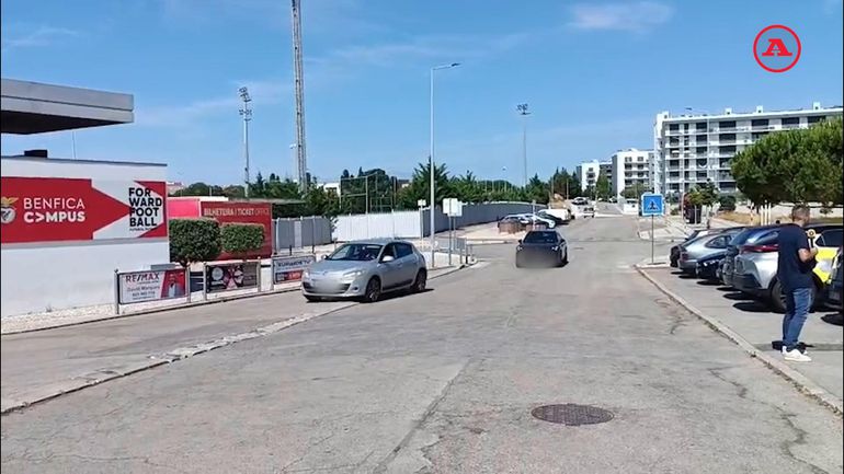 Chegada dos jogadores do Benfica ao Seixal