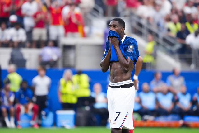 Reação de Dembélé após eliminação do Mundial