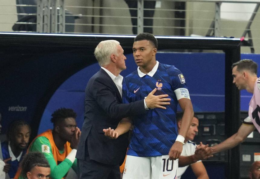 A desilusão de Deschamps e Mbapée