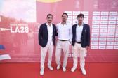 Pedro Portela, António Areia e Diogo Branquinho na cerimónia do COP a dois anos dos Jogos Olímpicos. Foto COP