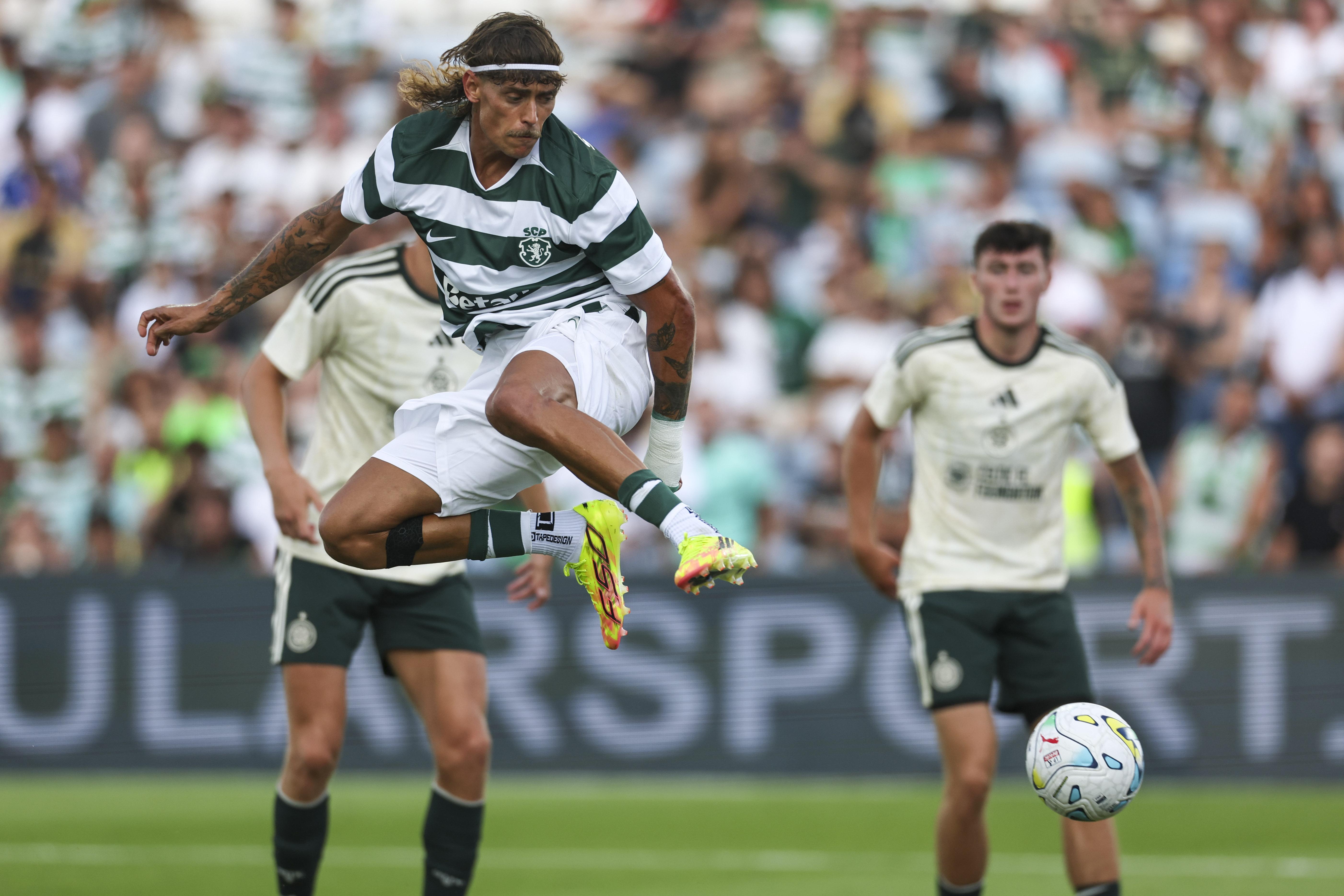 Ricardo Mangas em ação frente ao Celtic - Foto: Ricardo Nascimento/LUSA