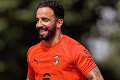 Rúben Amorim sorridente no treino do Milan - Foto: Milan