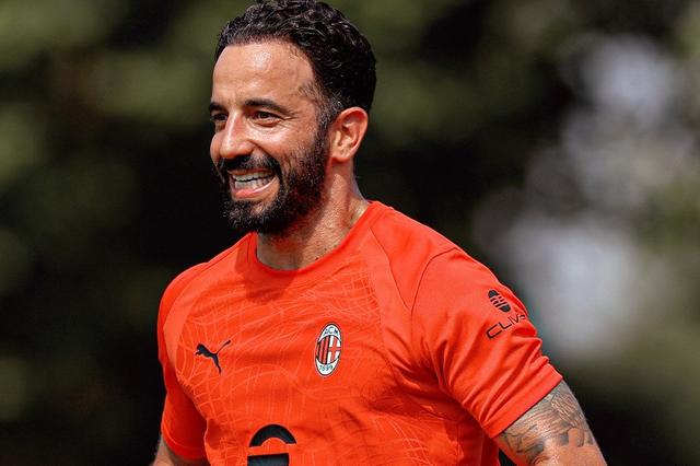 Rúben Amorim sorridente no treino do Milan - Foto: Milan