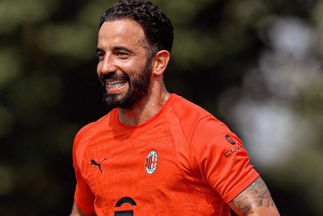 Rúben Amorim sorridente no treino do Milan - Foto: Milan