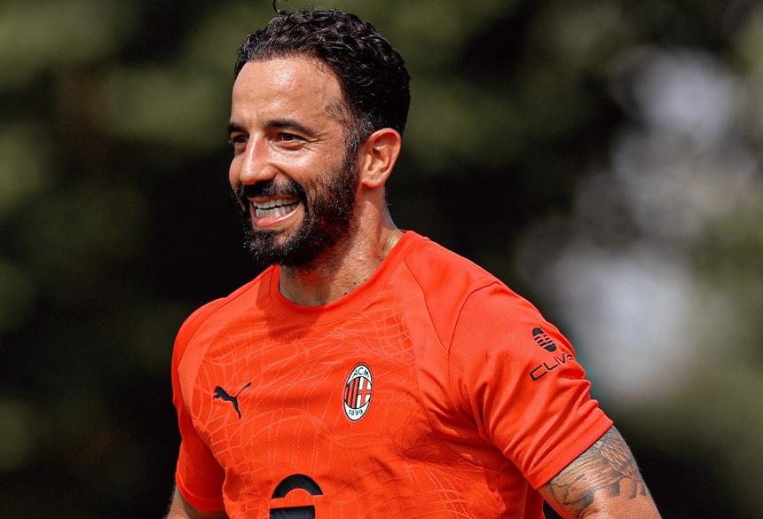 Rúben Amorim sorridente no treino do Milan - Foto: Milan