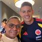 James Rodríguez com o pai de Luis Díaz - Foto: @mane_diaz_26