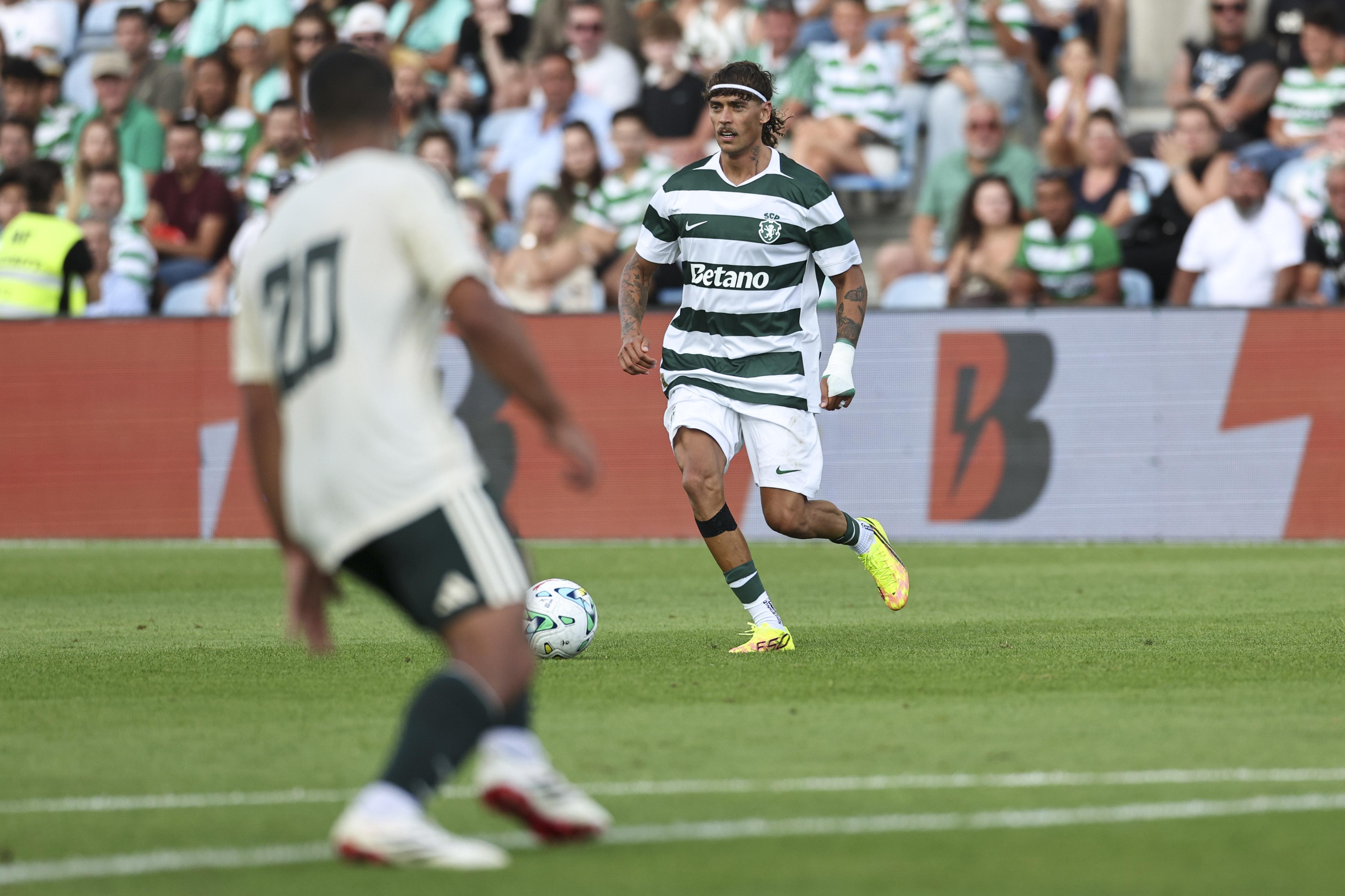 Ricardo Mangas em ação frente ao Celtic - Foto: Ricardo Nascimento/LUSA