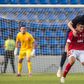 Santa Clara-Larne: ferros de uma baliza já tremeram